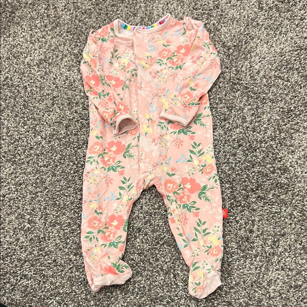 Magnetic Me Floral Pink Baby One Piece